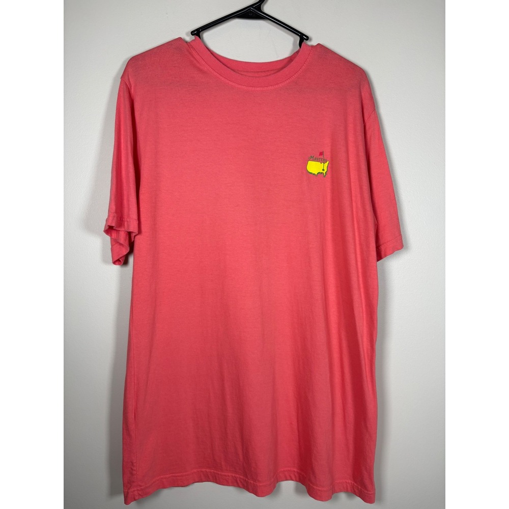 Masters Tournament 2017 Augusta National Golf Club Coral Pink T-Shirt Mens M